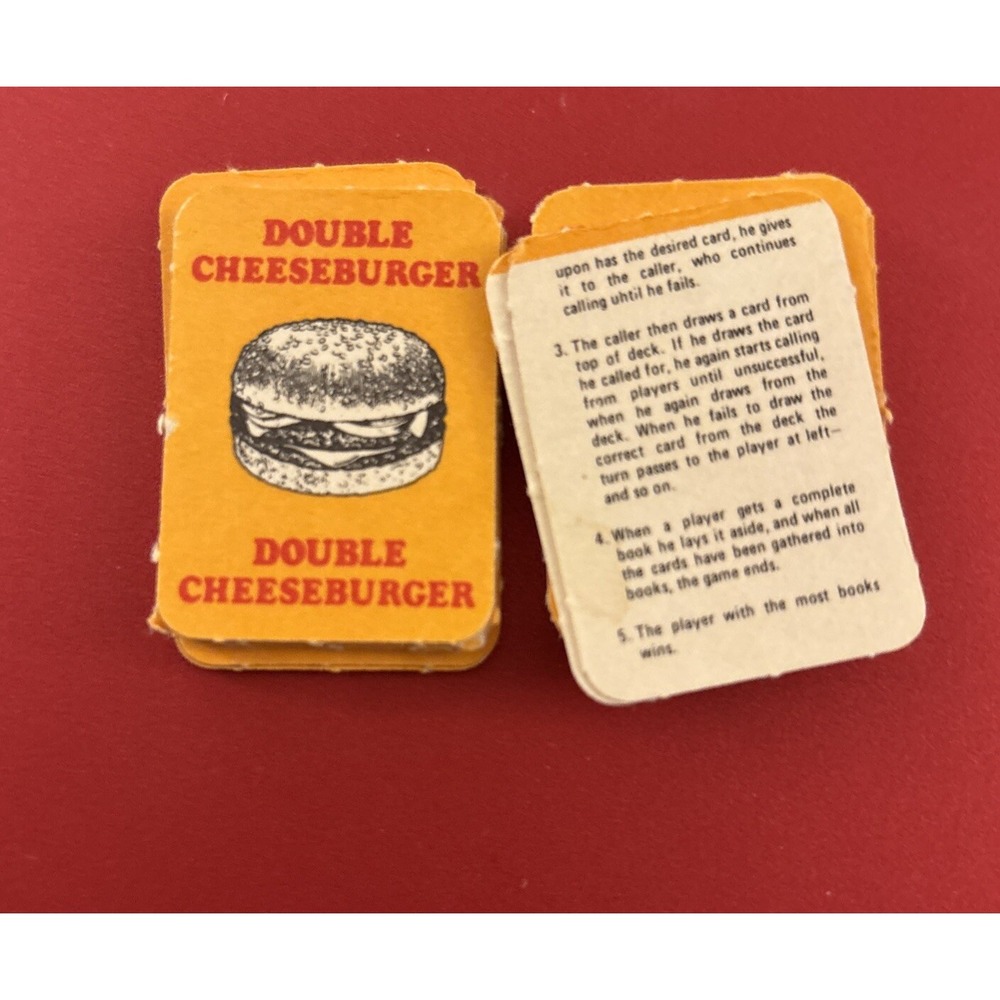 Vintage 1978 Burger King Mini Rummy Card Game, Complete - Picture 6 of 6